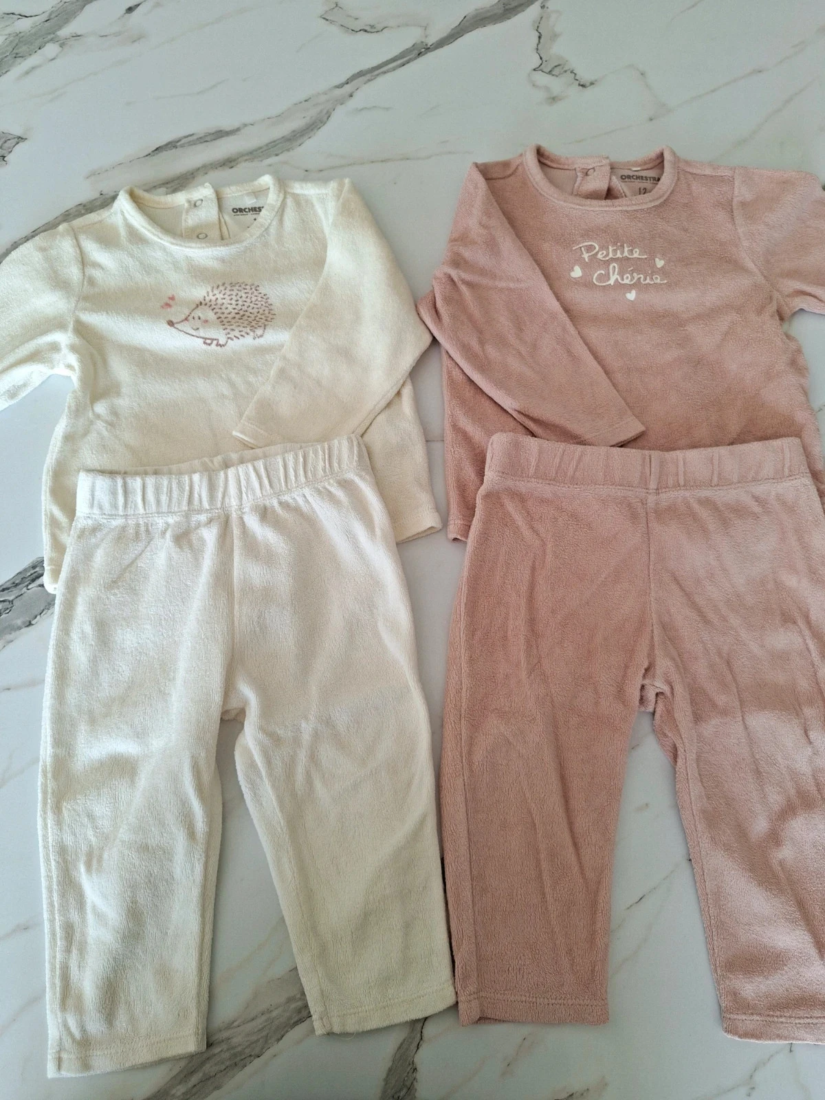 Lot de 2 pyjamas 2pièces 12mois 74cm - Orchestra